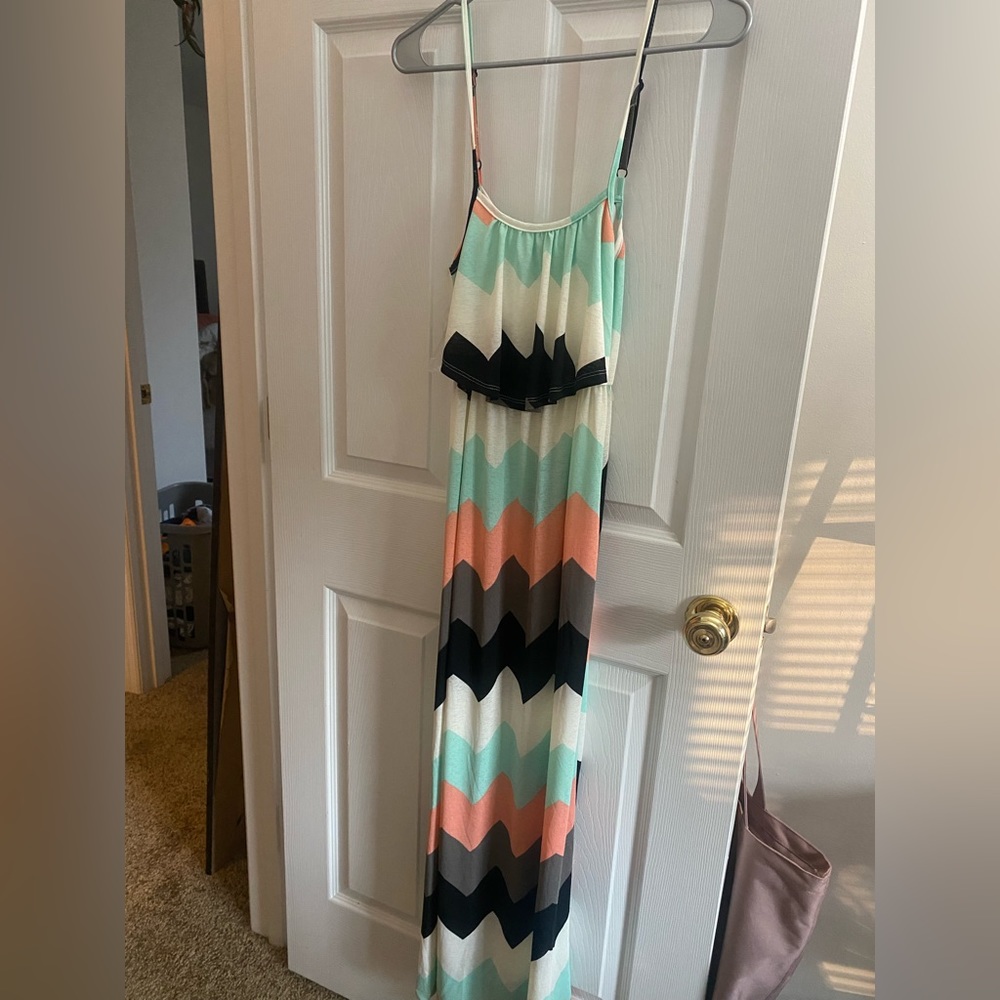 Chevron Maxi Dress